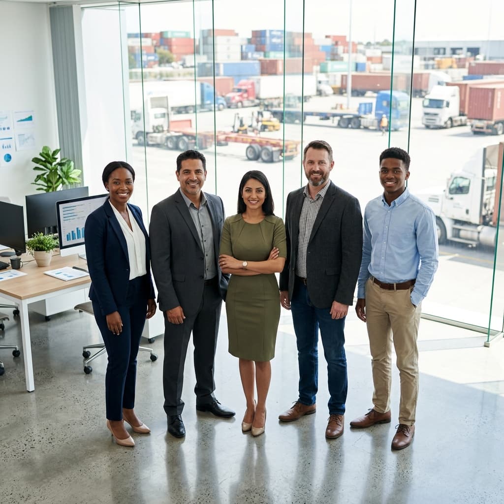 Professional logistics team